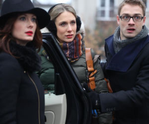 PRZYJACIÓŁKI 2 sezon. Zuza (Anita Sokołowska), Monika (Natalia Klimas), Dagmar (Marcin Korcz)