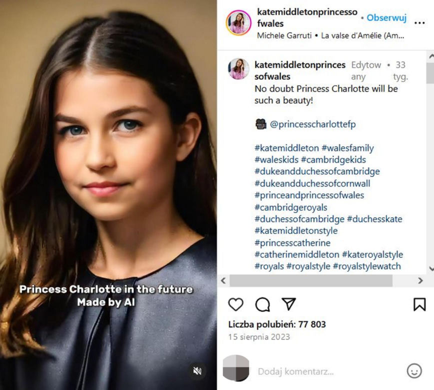 Tak będzie wyglądała córka księżnej Kate! Progresja wiekowa poraża