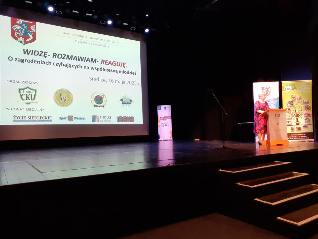 Po raz pierwszy w podsumowaniu kampanii Widzę-Rozmawiam-Reaguję wzięła aktywny udział siedlecka młodzież