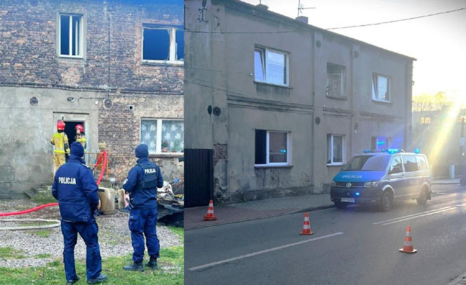 Kłęby dymu i ogień w kamienicy. Nie żyje 67-letni mężczyzna