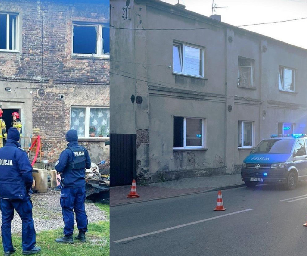 Będzin. Kłęby dymu i ogień w kamienicy. Nie żyje 67-letni mężczyzna