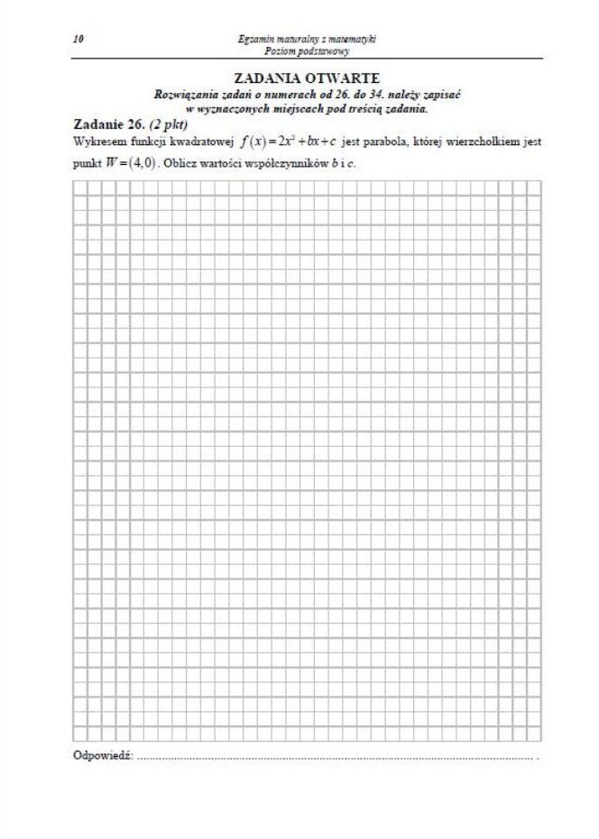 matura 2014 matematyka