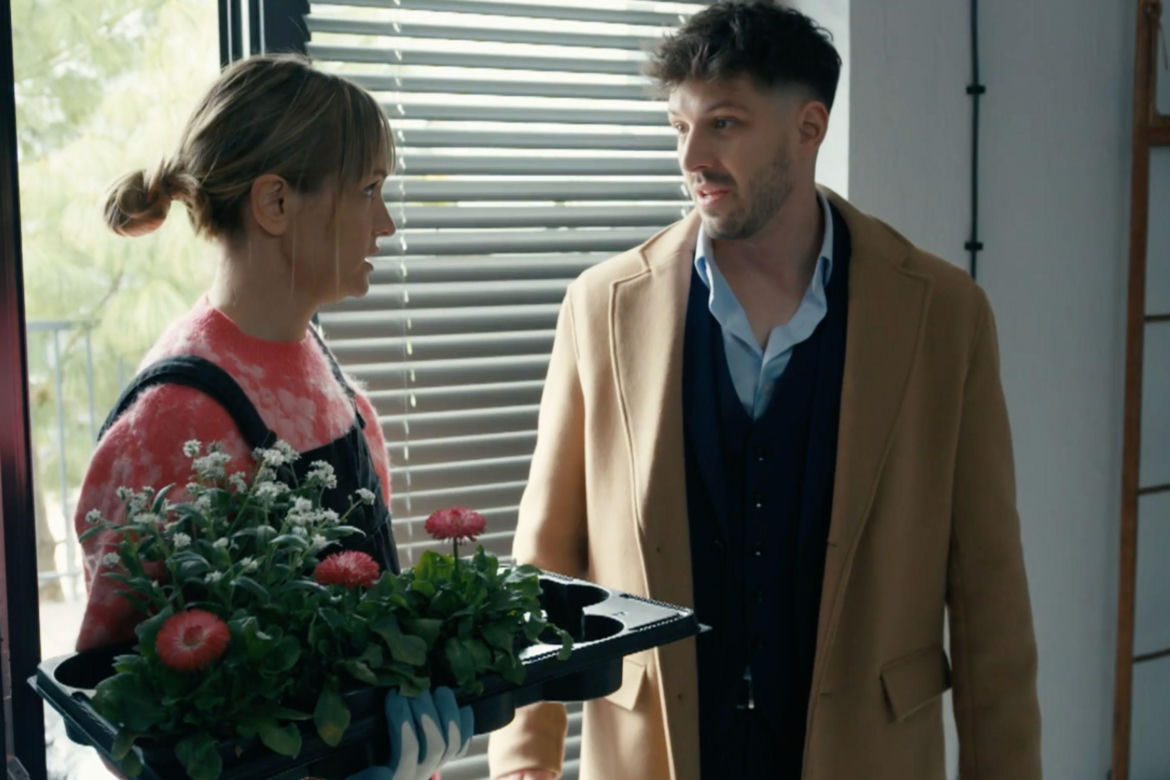 Barwy szczęścia, odcinek 3421: Justin (Jasper Sołtysiewicz), Ola (Michalina Robakiewicz)