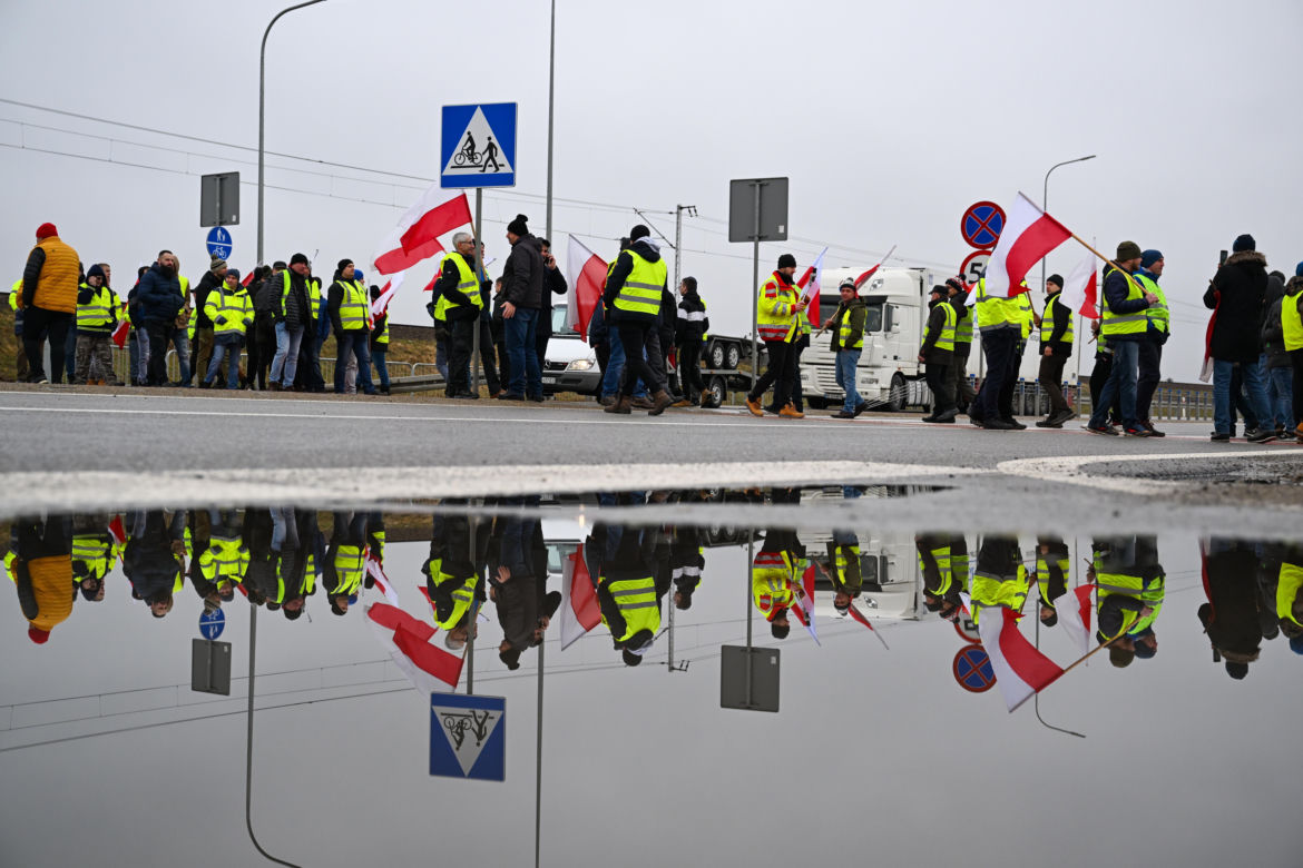 Protest rolników w Medyce 