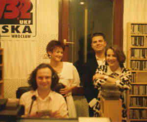 Eska nadaje z Pedetu - Prima Aprilis 1994. Paweł Wójcik, Wojtek Janicki, Jacek Fudała