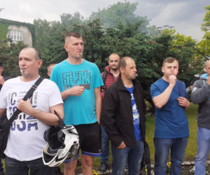 Związkowa Solidarność w MAN BUS nadal protestuje! Dziś przed zakładem było głośno