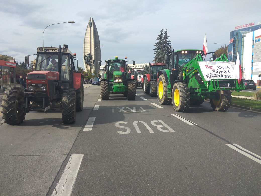 Protest rolników 7 października w Rzeszowie