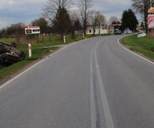Wypadek na trasie Lubaczów-Oleszyce
