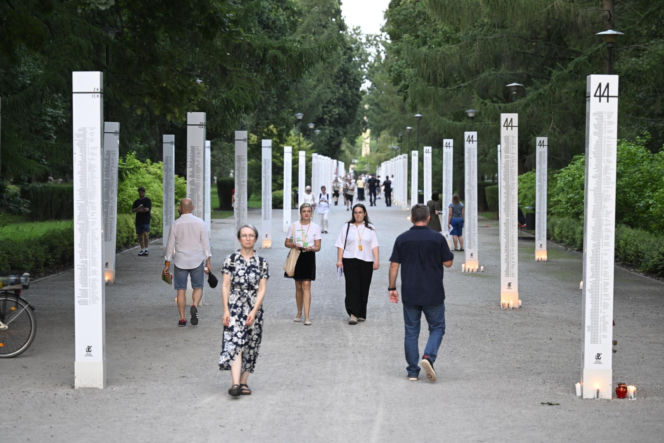 Uroczystości ku czci ofiar Rzezi Woli na Cmentarzu Powstańców Warszawy