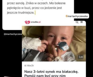 Synek Marty Chyczewskiej choruje na białaczkę