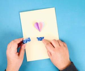 Kartka walentynkowa ręcznie robiona: DIY - krok 5