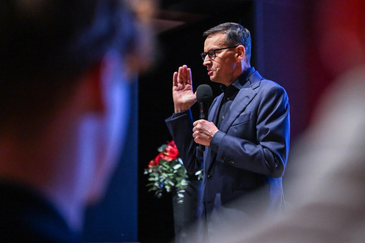 Mateusz Morawiecki podczas spotkania z mieszkańcami Janowa Lubelskiego