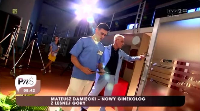 Pytanie na śniadanie. Mateusz Damięcki i Dariusz Jakubowski na planie Na dobre i na złe