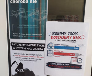 Czarny protest w szpitalu w Iłży!  Dyrekcja przyznaje, że sytuacja finansowa lecznicy jest trudna! 