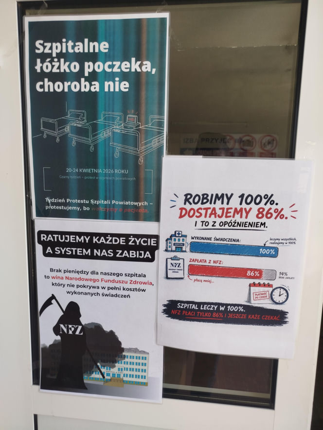 protest szpital w Iłży