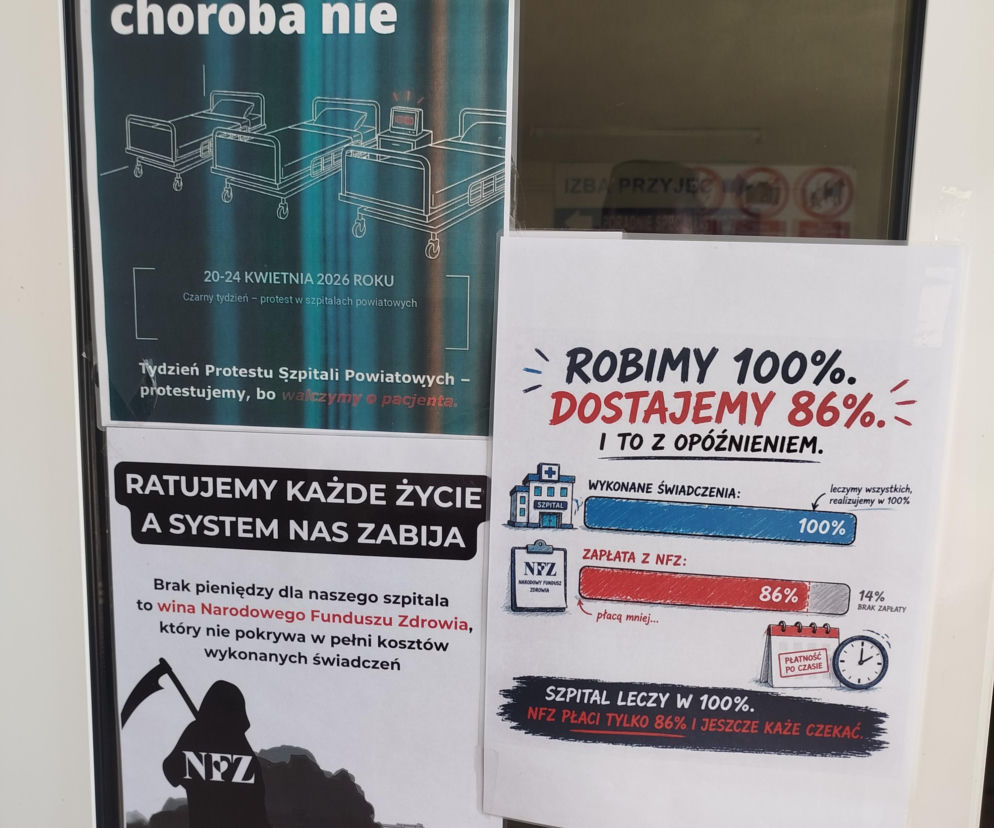 Czarny protest w szpitalu w Iłży!  Dyrekcja przyznaje, że sytuacja finansowa lecznicy jest trudna! 