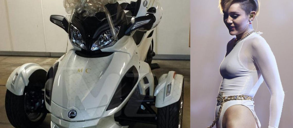 Miley Cyrus dostała trójkołowca Can-Am Spyder ST
