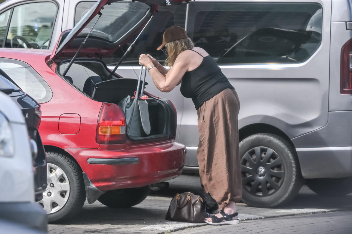 Agnieszka Perepeczko wystroiła się na bazar