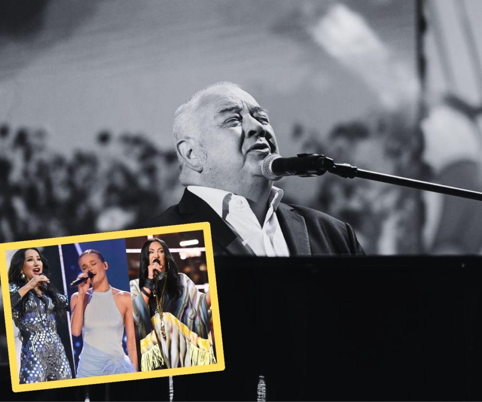 Stanisław Soyka śpiewa do mikrofonu. Na miniaturze obok Natalia Szroeder i Kayah. O festiwalu w Sopocie przeczytasz w Eska.
