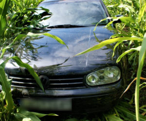 22-latek wjechał volkswagenem w pole kukurydzy. Miał ważny powód