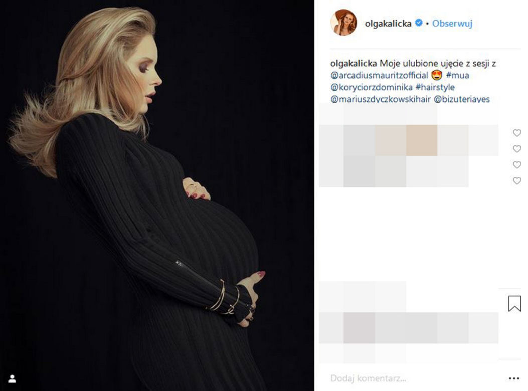 Olga Kalicka boi się o swoje dziecko