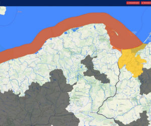 Poważne ostrzeżenie dla całego polskiego wybrzeża! Mapa mówi sama za siebie