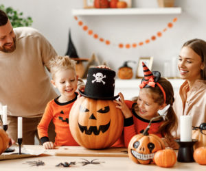 dekoracja dyni na Halloween