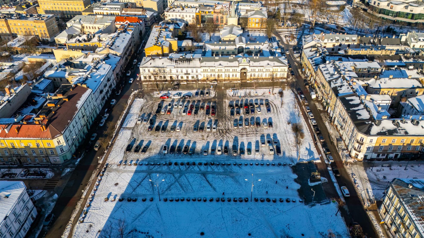 Plac Wolności w Kielcach przed przebudową