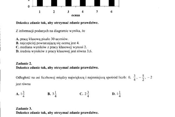Egzamin gimnazjalny 2012 - MATEMATYKA 25.04.2012 - ODPOWIEDZI, ARKUSZE, PYTANIA, ROZWIĄZANIA. Test gimnazjalny 2012