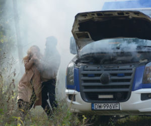 Pierwsza miłość. Wiktor (Jacek Mikołajczak), Teresa (Ewa Skibińska)