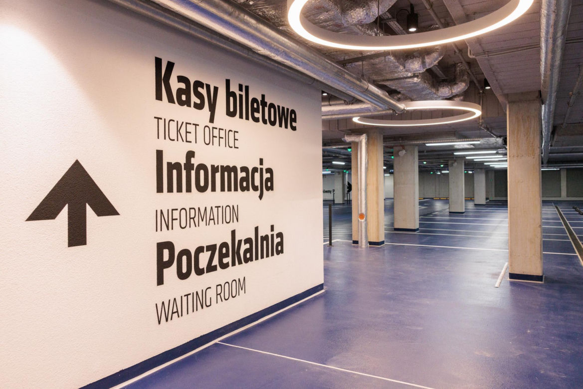 Dworzec Metropolitalny w Lublinie od środka