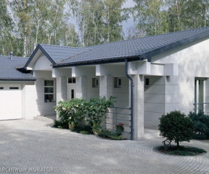 Nawierzchnia z elementow betonowych. Kolorowe kostki betonowe