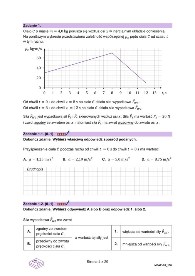 Matura próbna 2026: Fizyka rozszerzona - ARKUSZE CKE [13.01.2026]