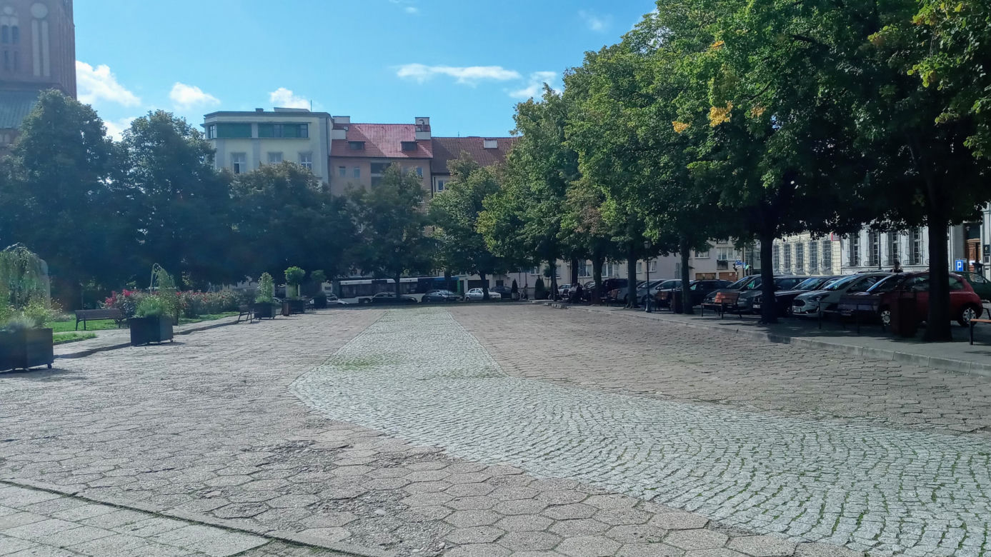 Plac Orła Białego w przeddzień rozpoczęcia przebudowy