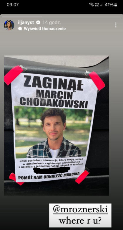 M jak miłość nowy sezon na planie. Zaginiony Marcin (Mikołaj Roznerski