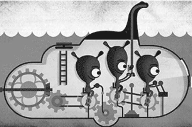 Google Doodle: Potwór z Loch Ness