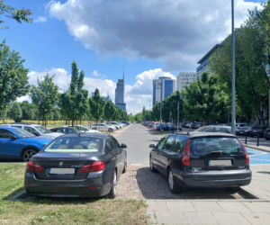 Brakująca jezdnia Alej Jerozolimskich w Warszawie