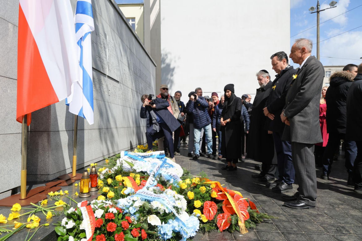 Oficjalne uroczystości z okazji 81. rocznicy wybuchu powstania w getcie warszawskim