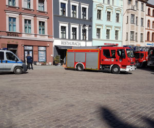 Zadymienie restauracji Chleb i Wino w Toruniu - interweniowali strażacy