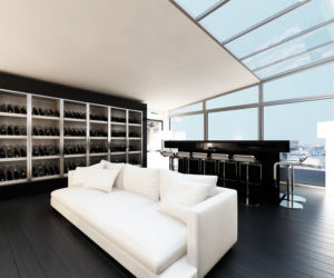 Apartament w czerni i w bieli. Projekt pracowni 81.WAW.pl