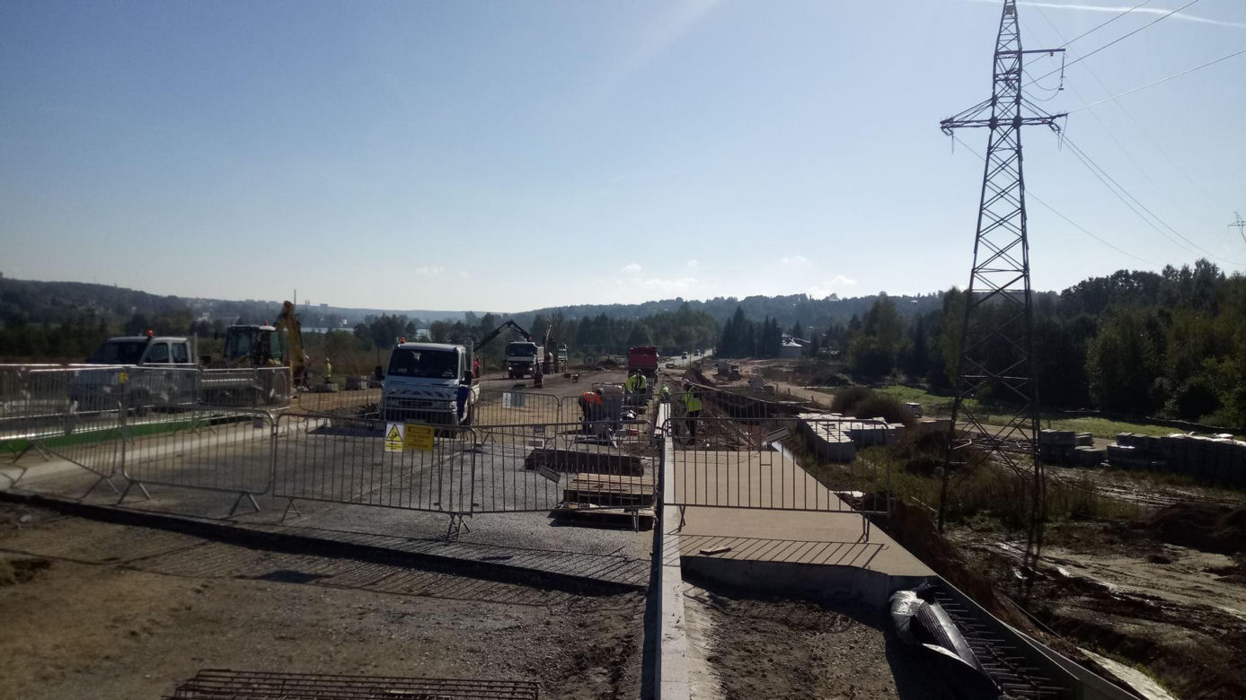 Budowa obwodnicy Wąchocka (październik 2023)