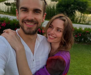 Jakub Popiwczak i jego żona Magda