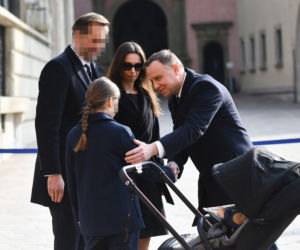 Marta Kaczyńska z córkami