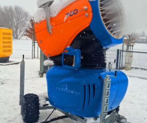 Armatka śnieżna na Ferfecie w Kościanie