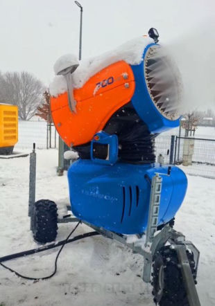 Armatka śnieżna na Ferfecie w Kościanie