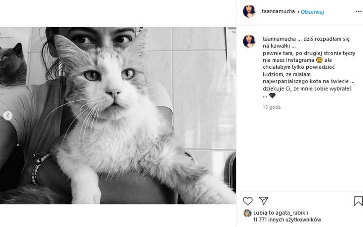 Anna Mucha w żałobie