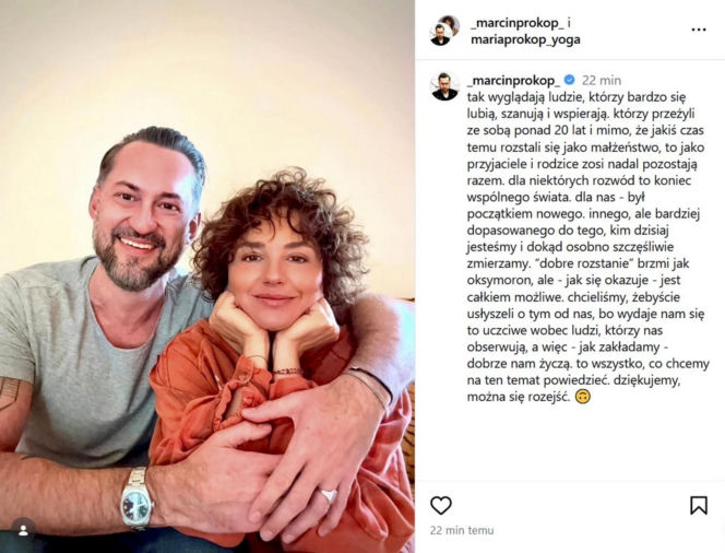 Prokop się rozwodzi