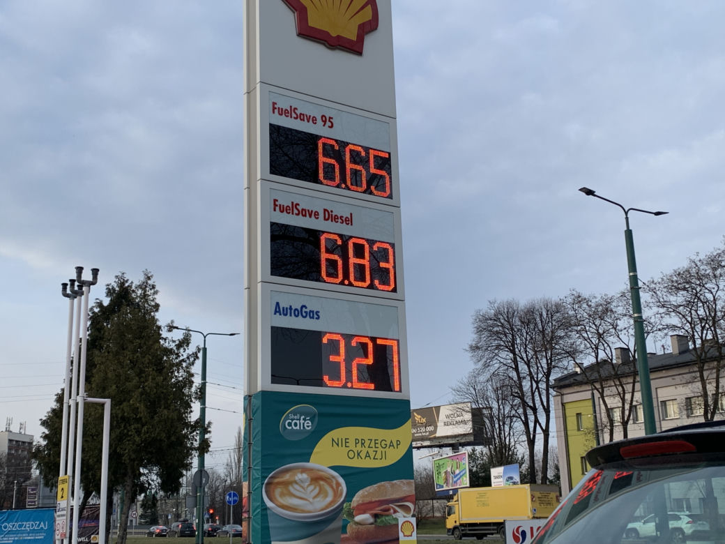 Ceny paliw na stacjach w Sosnowcu 23.03