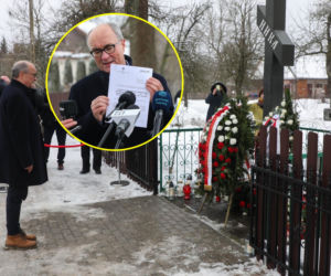 Czarzasty w Zaleszanach: „Nie ma innej interpretacji”. Padły mocne słowa o zbrodni