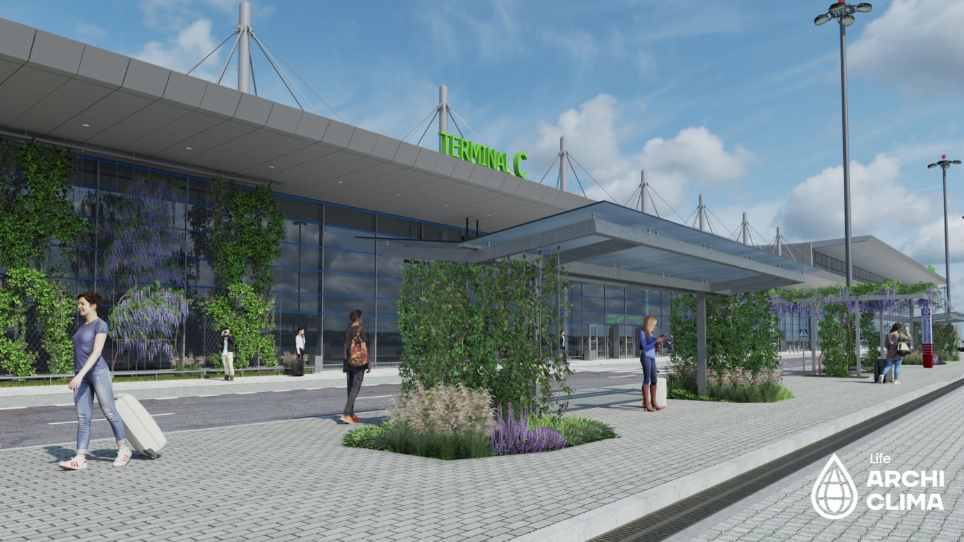 Wizualizacja zazielenienia Katowice Airport